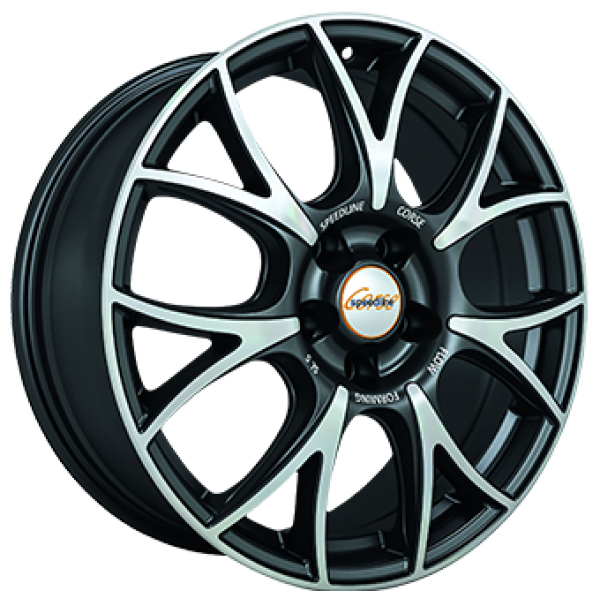 SPEEDLINE SL5 DULL BLACK / POLISHED
