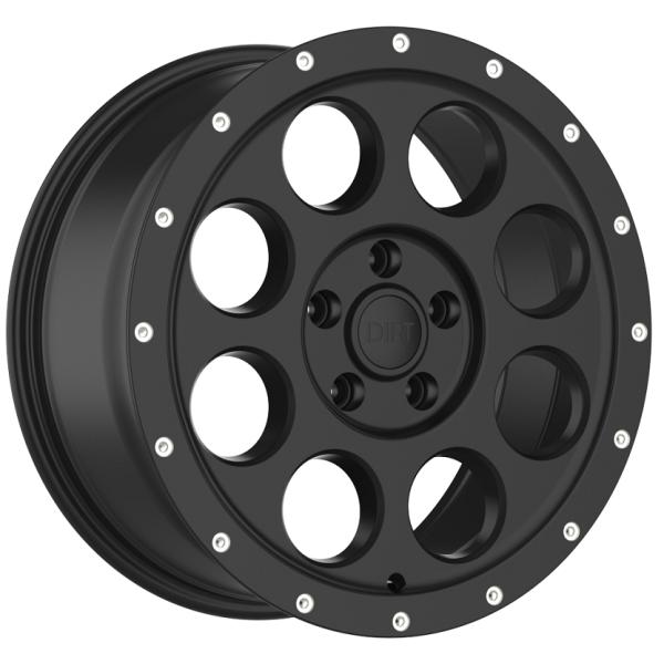DIRT A.T D214 FLATBLACK MILLED RIVETS