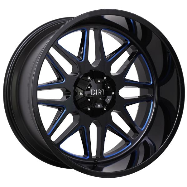DIRT A.T D59 GLOSSBLACK BLUE STRIPE DIRT A.T D59 GLOSSBLACK BLUE STRIPE